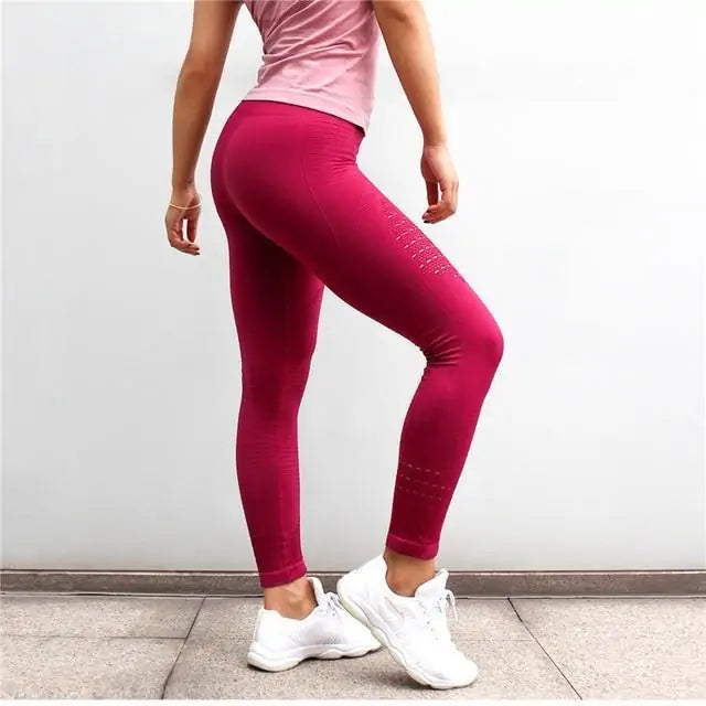 Seamless Mesh Flex Tummy Push Up Leggings