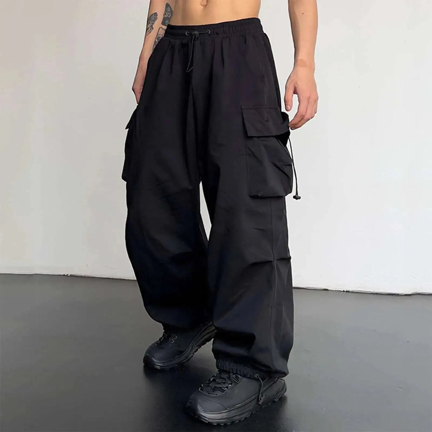 Harajuku Cargo Parachute Pants