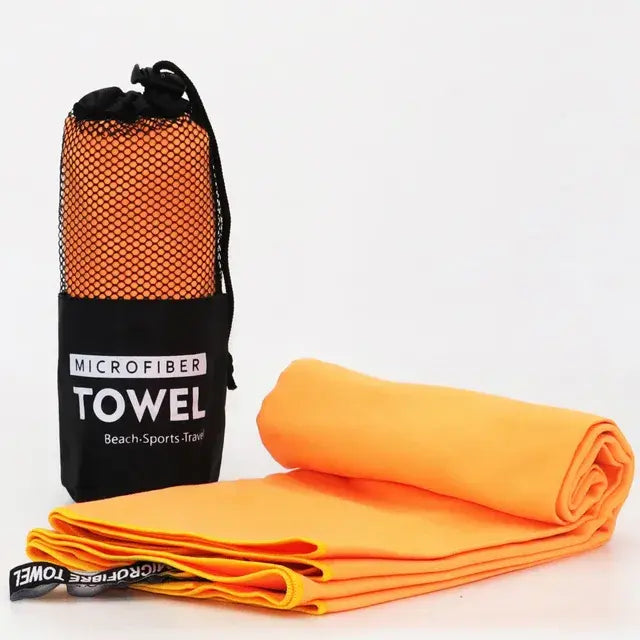 Quick-Drying Microfiber Towel With Mesh Bag