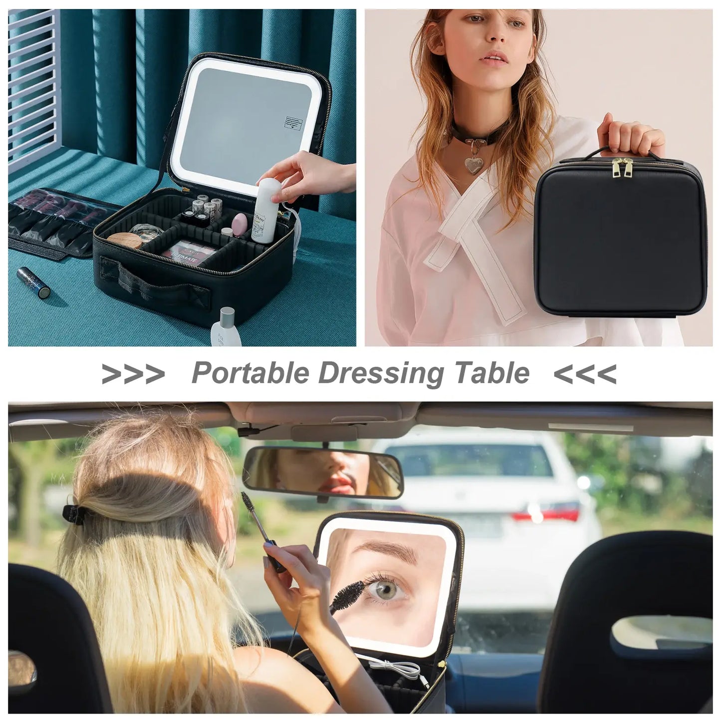 Smart LED Travel  Makeup Case