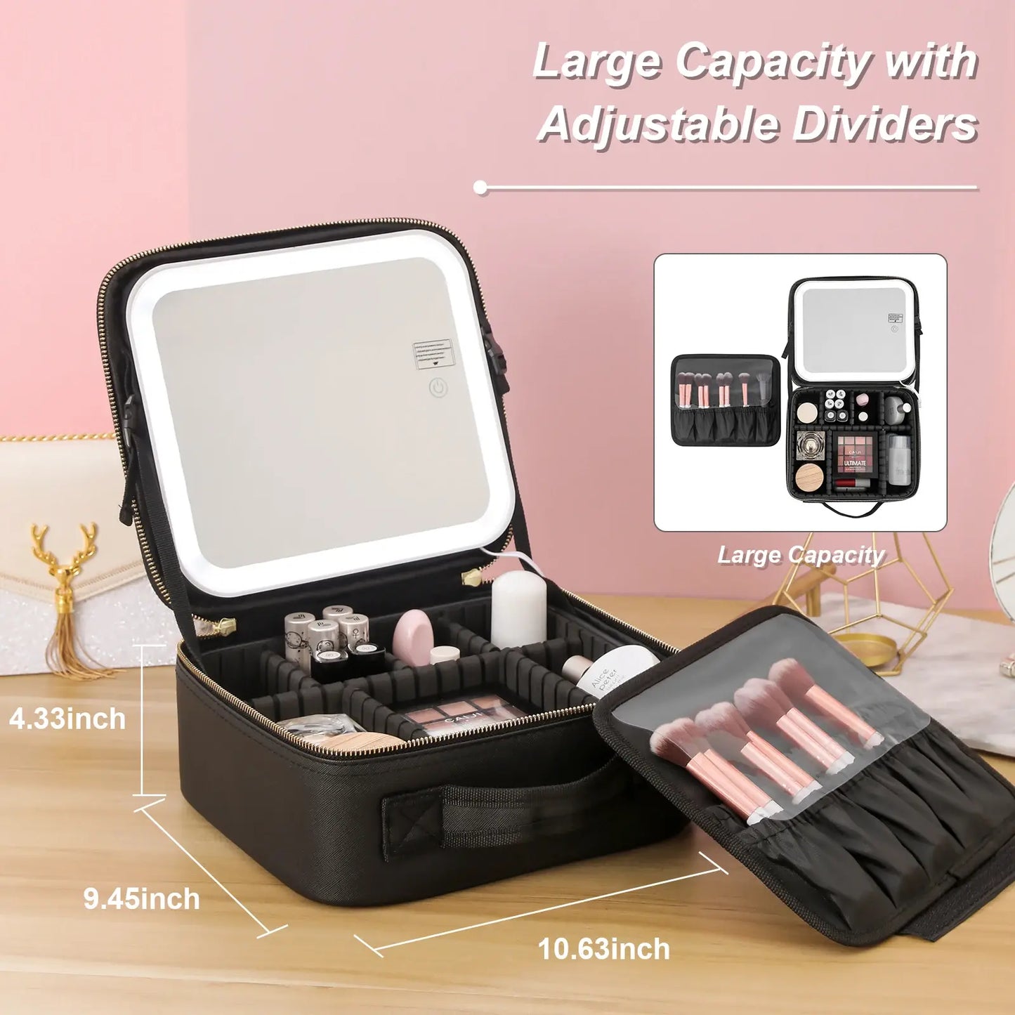 Smart LED Travel  Makeup Case