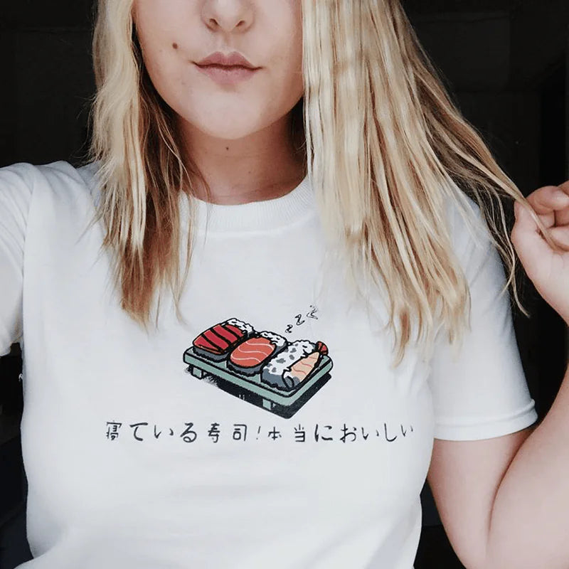 Sushi T-Shirt Printed Fashion